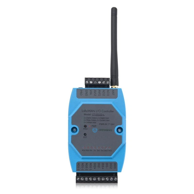 Dragino LT serisi LoRaWAN I/O controller — dijital ve analog modül