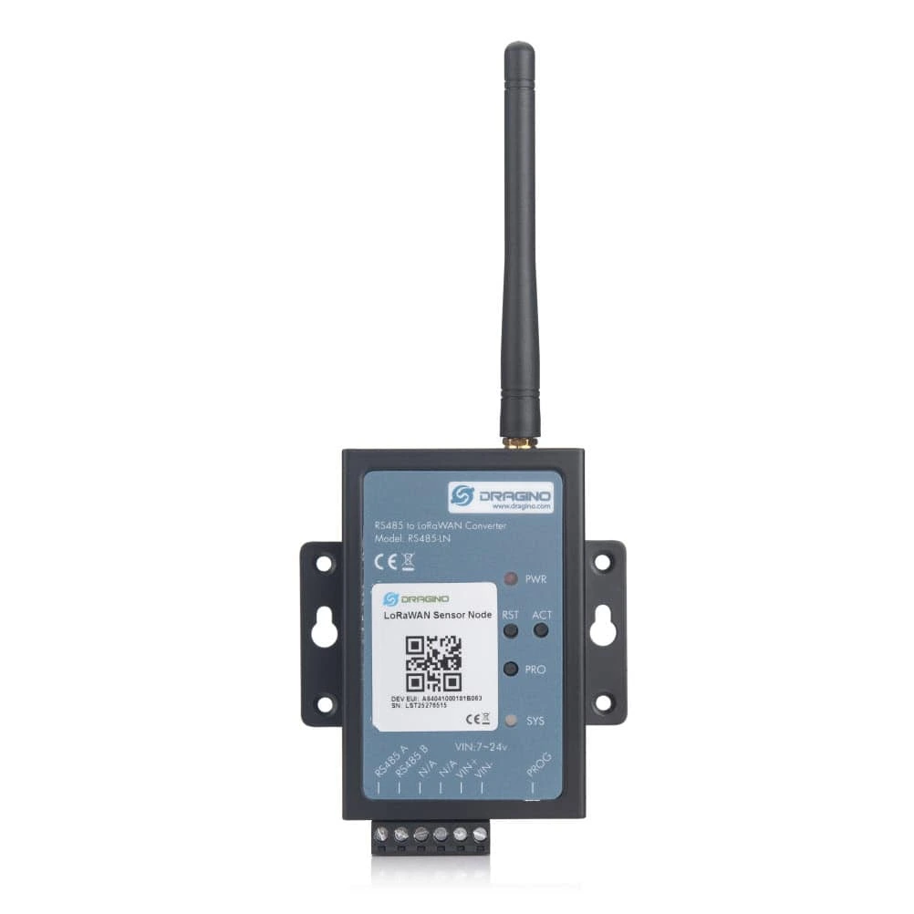 Dragino RS485-LN LoRaWAN Modbus RTU dönüştürücü